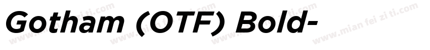 Gotham (OTF) Bold字体转换